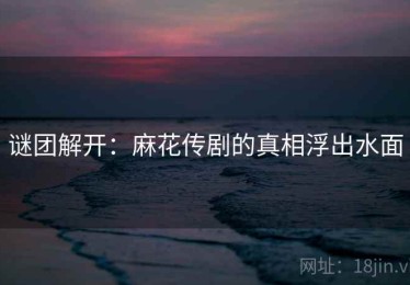 谜团解开：麻花传剧的真相浮出水面