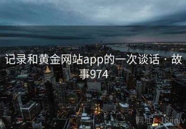 记录和黄金网站app的一次谈话 · 故事974