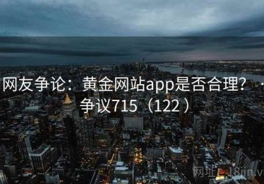 网友争论：黄金网站app是否合理？ · 争议715（122 ）